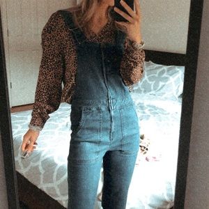 Denim overalls